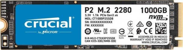 1TB Crucial P2, M.2 PCI-E